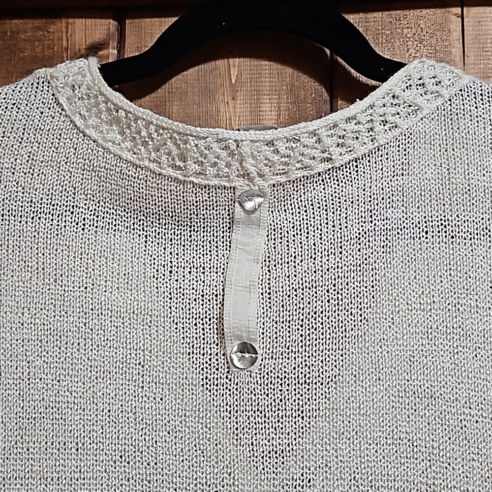 Caty Lesca Knit Lace Cardigan Sweater Size 3 - Picture 8 of 16